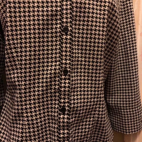Covington Herringbone black and white blouse - Picture 4 of 7